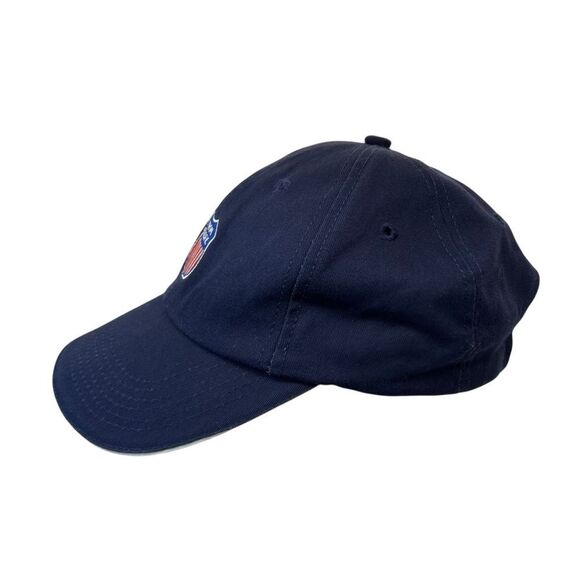 Vtg leather strap Union Pacific Railroad Baseball Hat Embroidered Train Logo - Picture 6 of 11